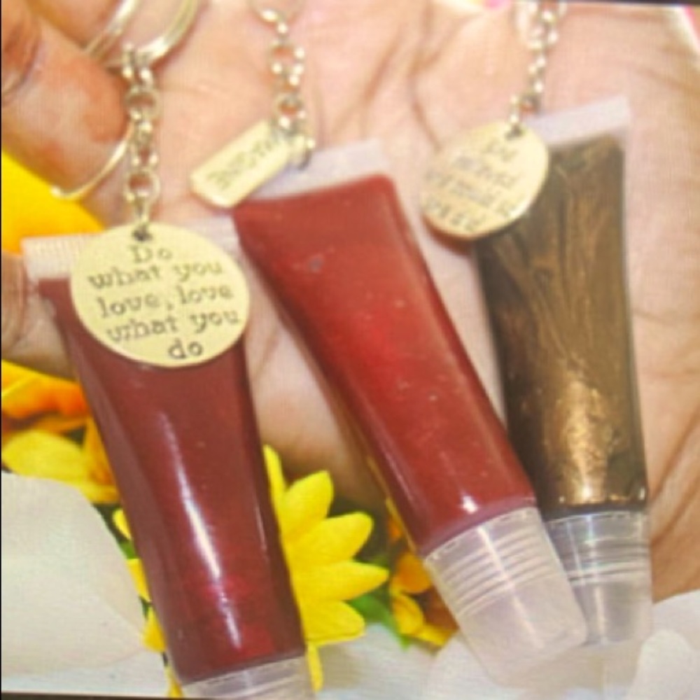 Lip gloss keychain